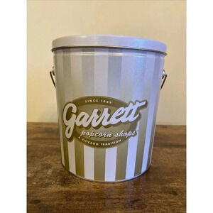 Garrett Popcorn 7" Tin - Chicago Tradition Since 1949 - Collectible Empty Tin